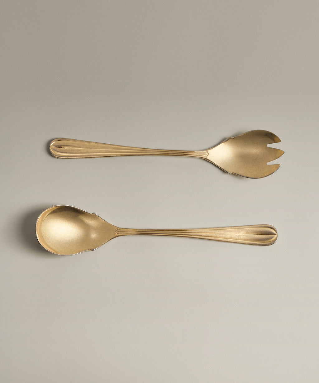 Crescent Serving Fork & Spoon
